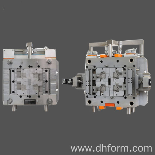 Plastic injection molded parts for electrical components